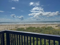 From their balcony.