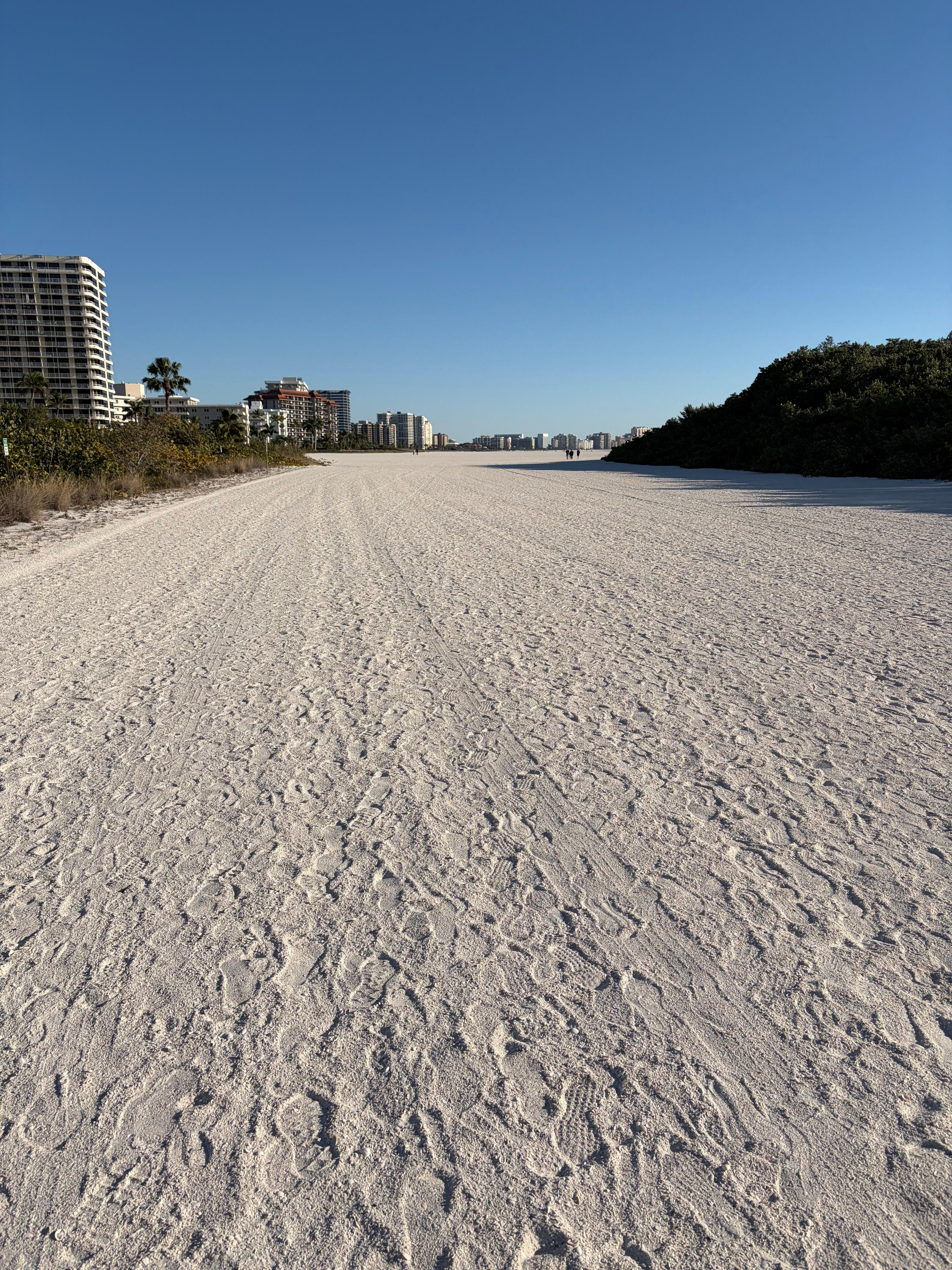 Beautiful white sand beach!