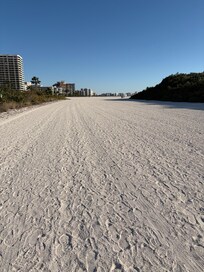 Beautiful white sand beach!