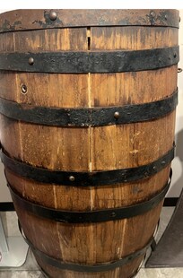 Check out the barrel museum in the sky top building