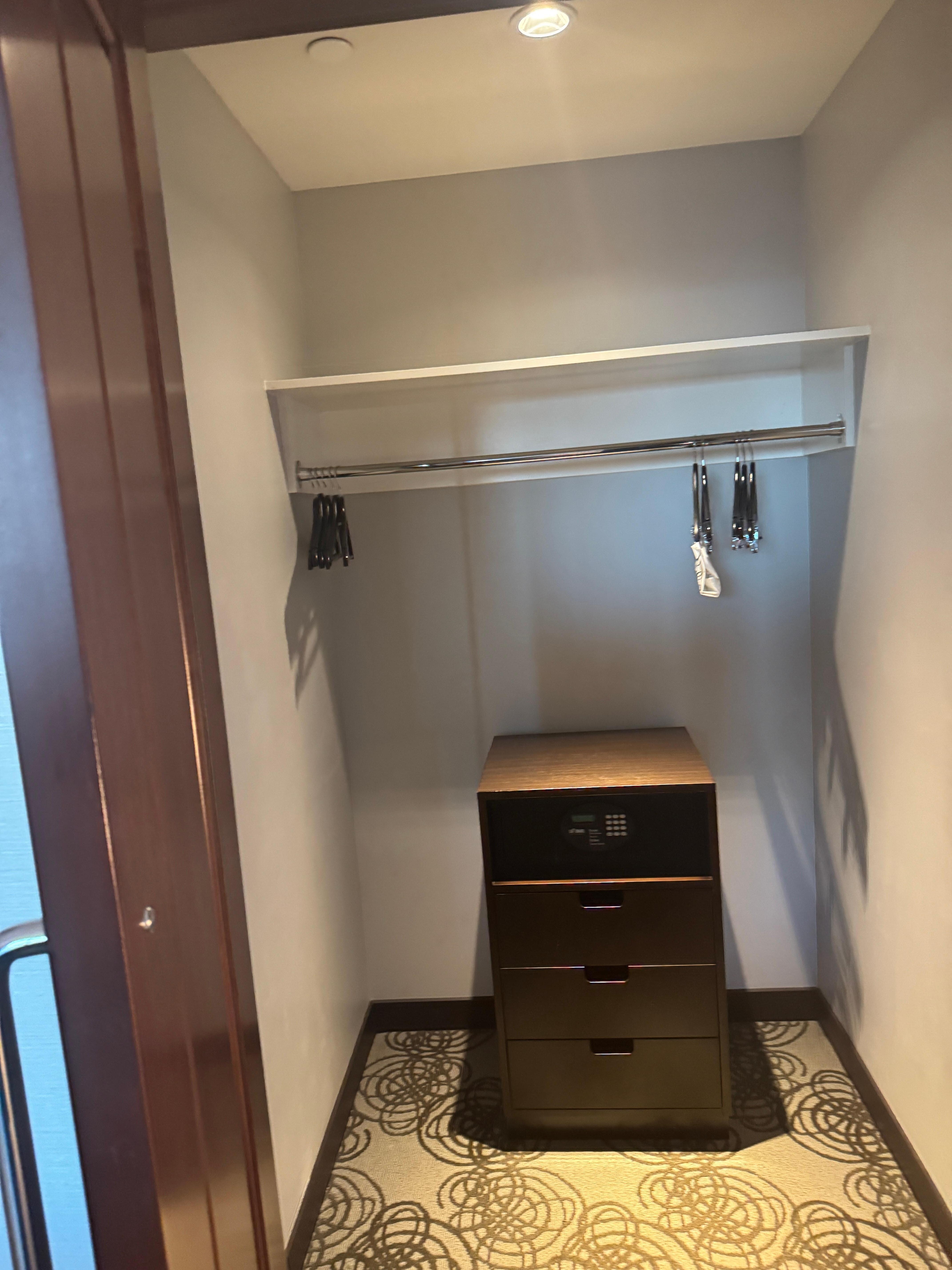 Large closet in bike suite