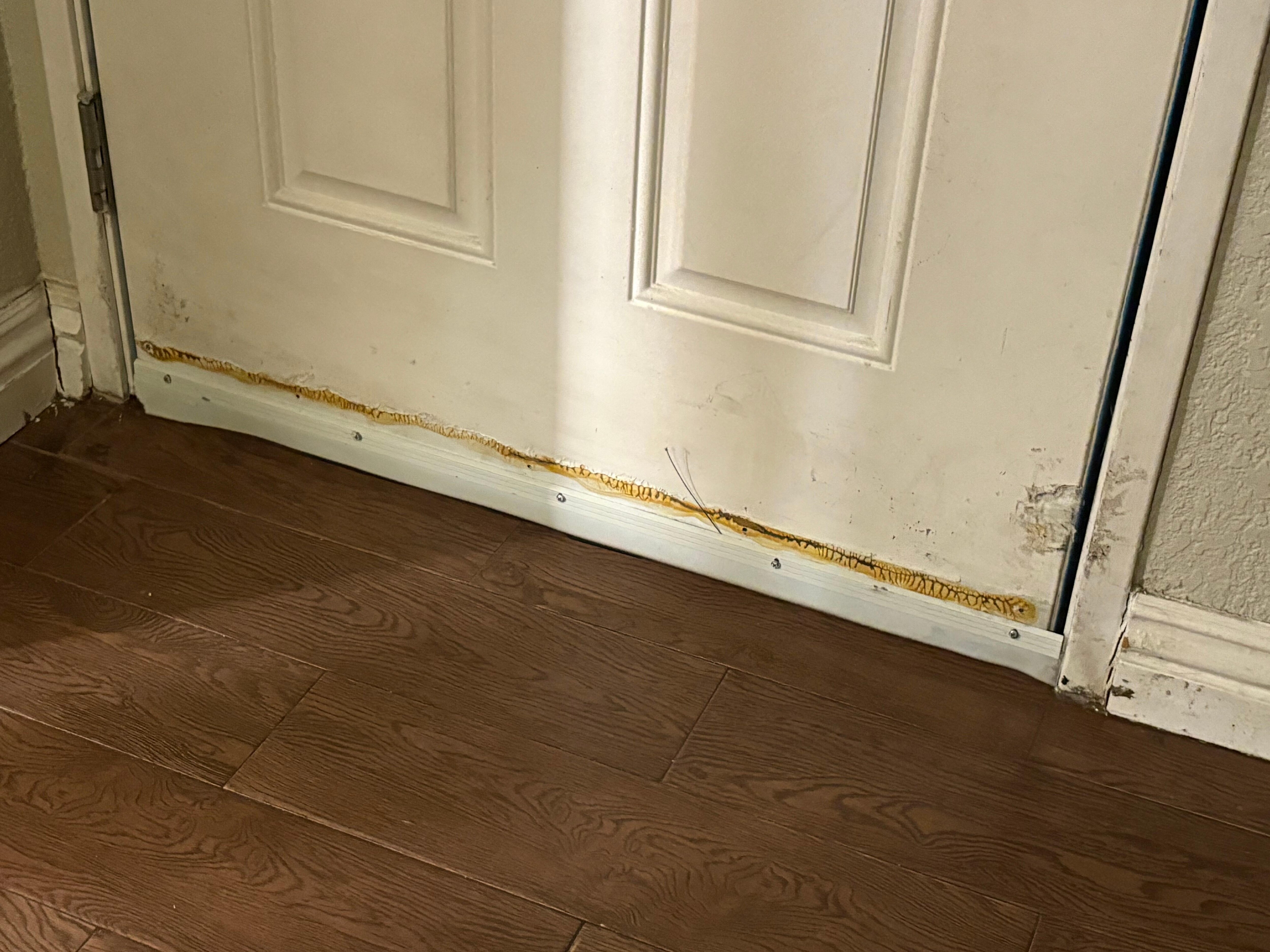 Well they tried to fix the gap around the door. 
