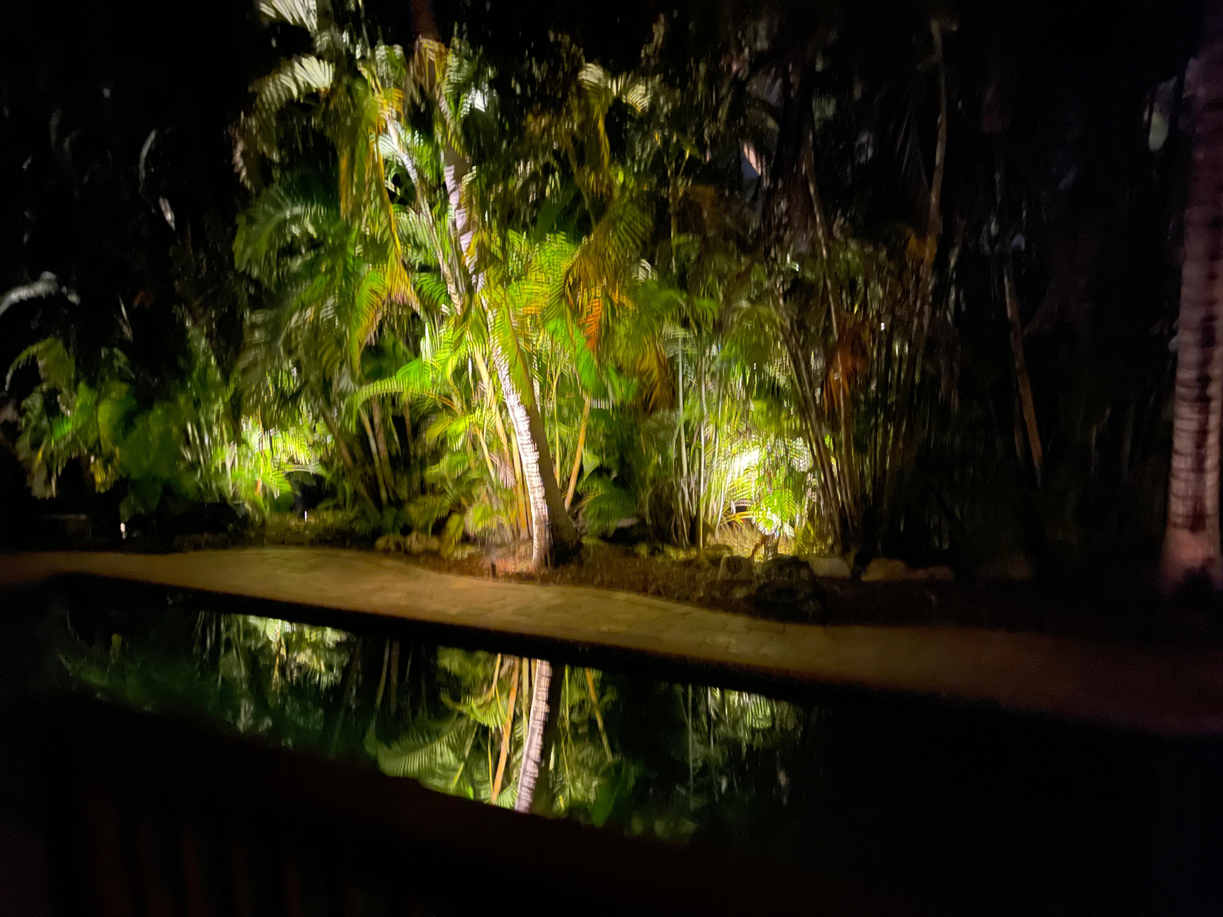 Pool at night