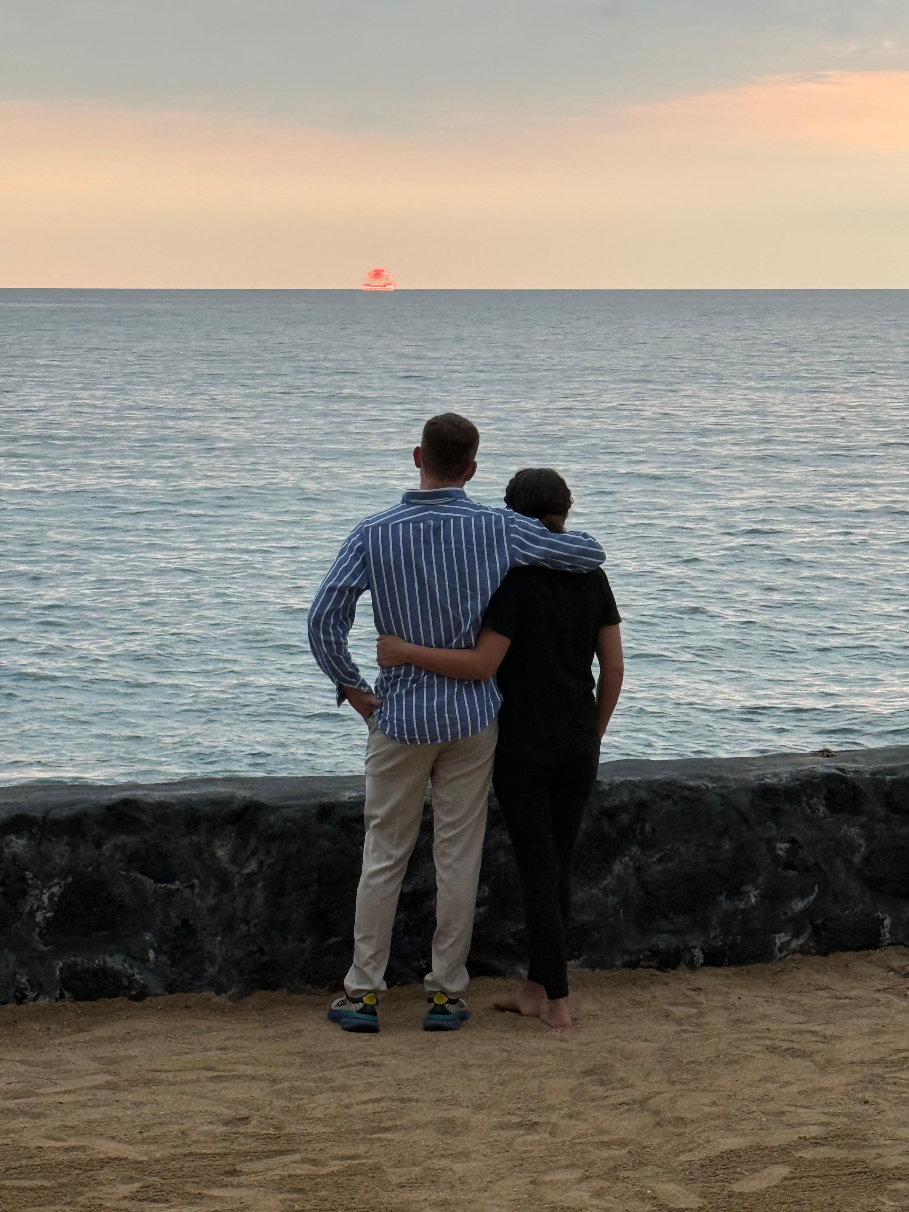 Last picture, taken from the lanai, of the last before our departure back home again.