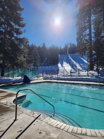 Nice outdoor heated pool and hot tub!