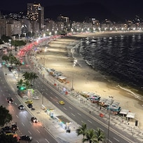 Vista desde la terraza del hotel.