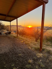 Morning view from patio.