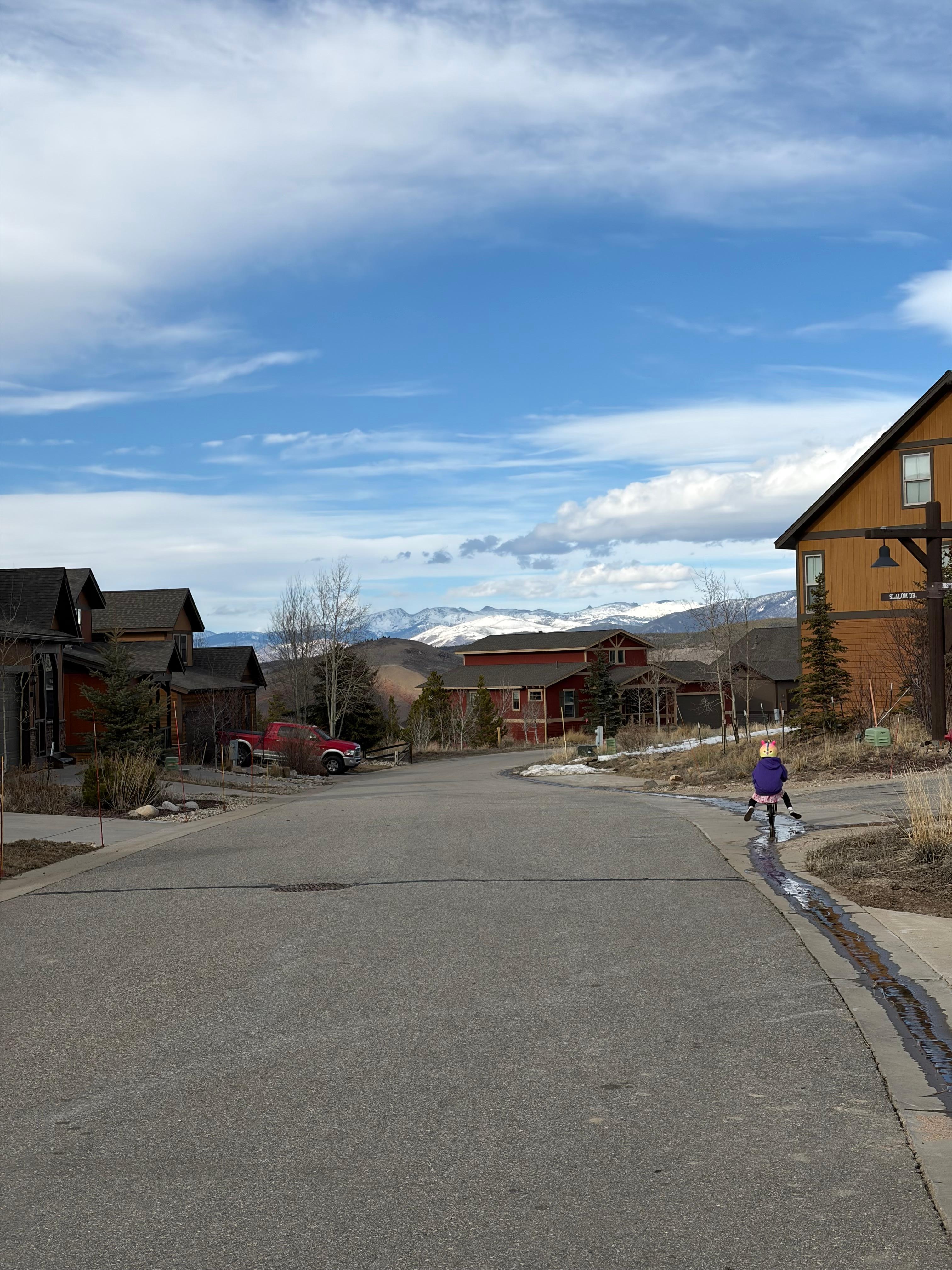 Biking in the neighborhood (before it snowed)