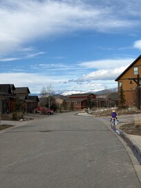 Biking in the neighborhood (before it snowed)