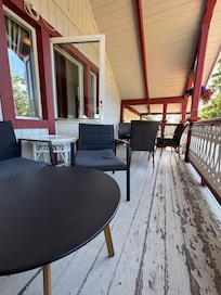 Second-floor balcony