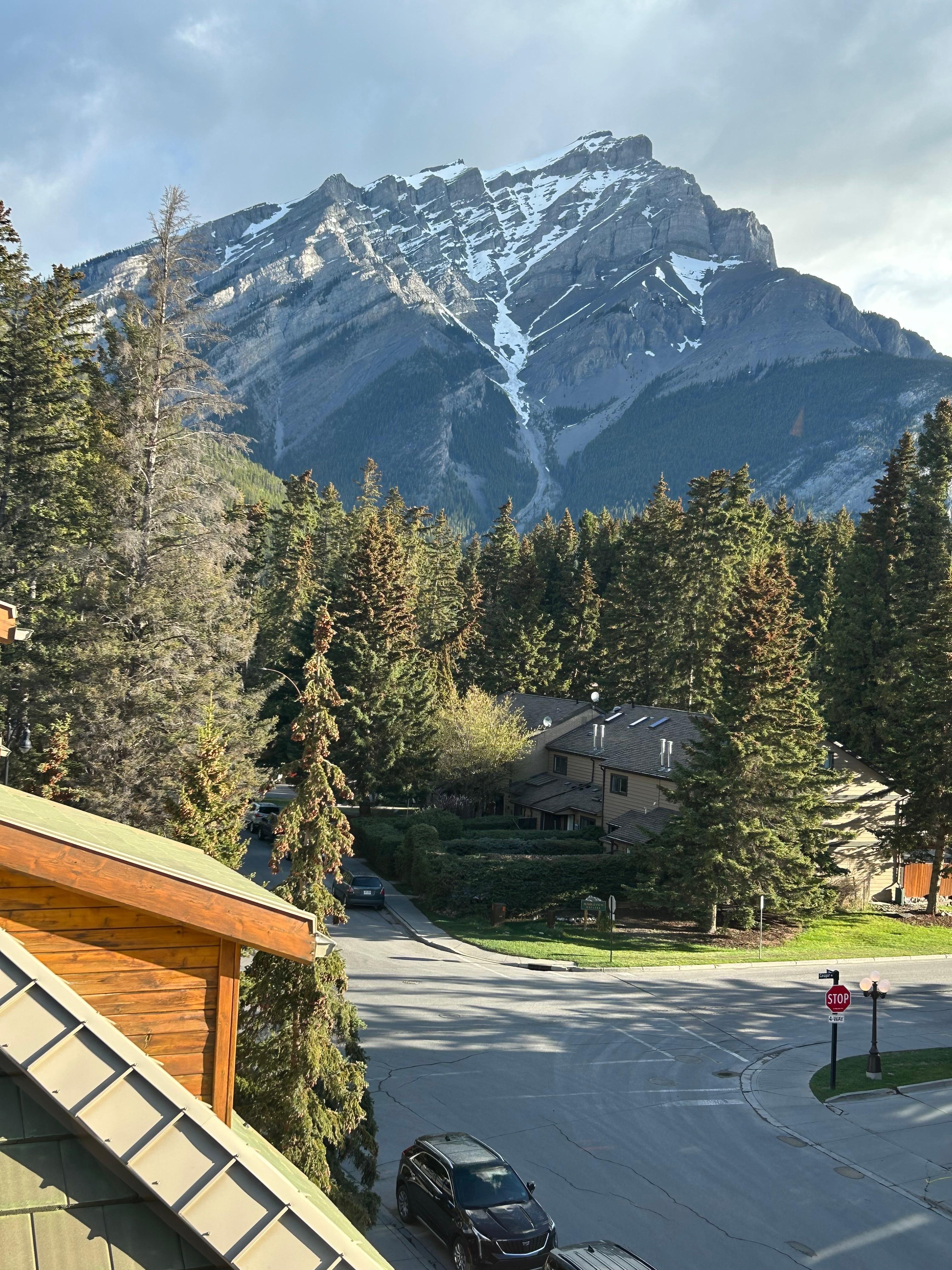 Our mountain view in the morning!