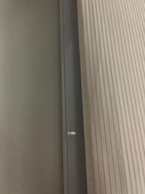 No cord to lower blackout blind