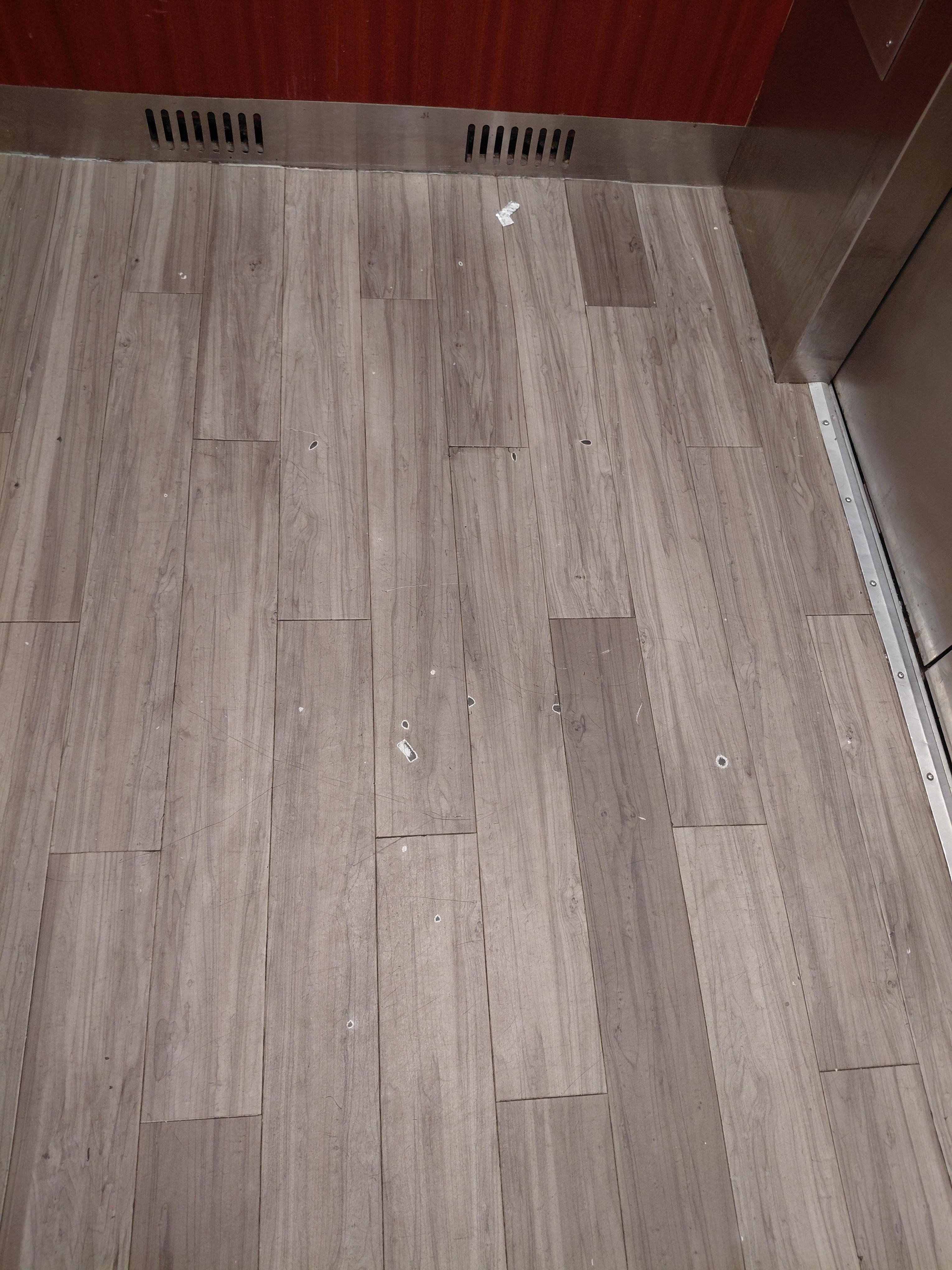 Elevator floor in need of repair