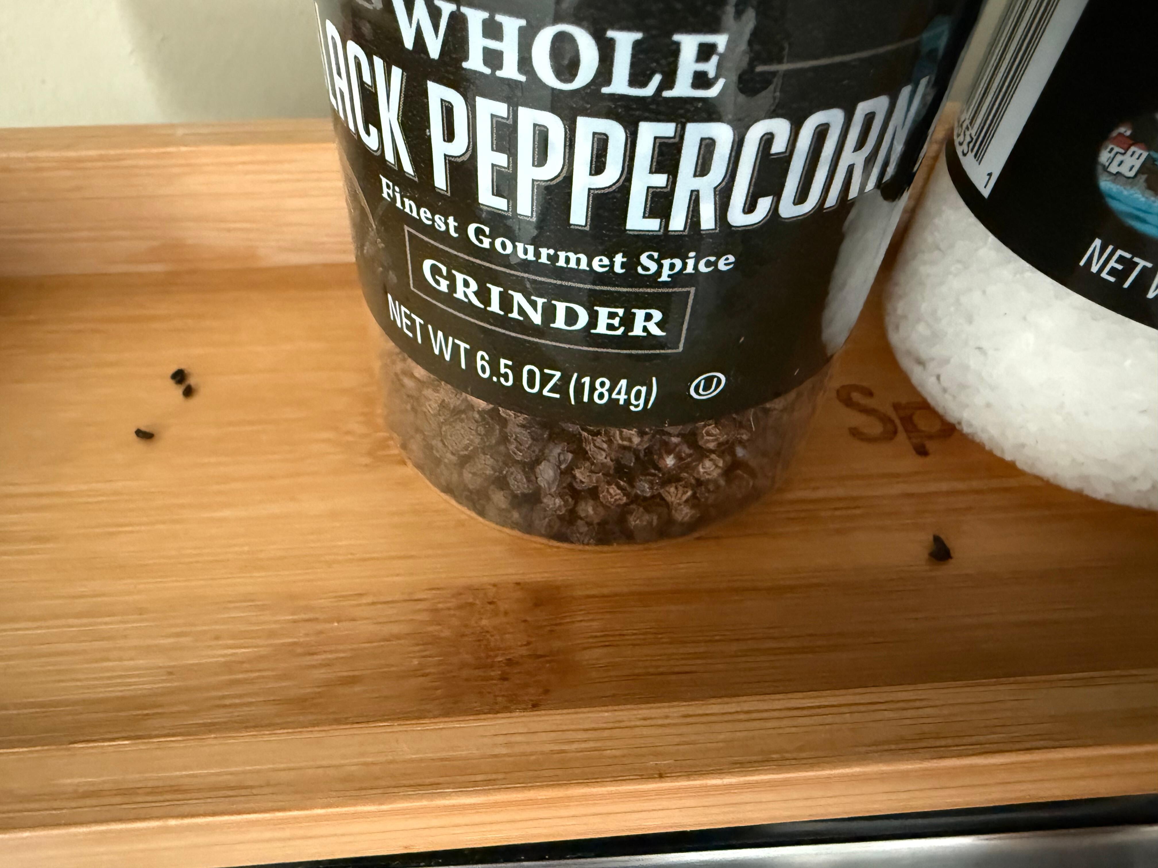 Mouse droppings on stove