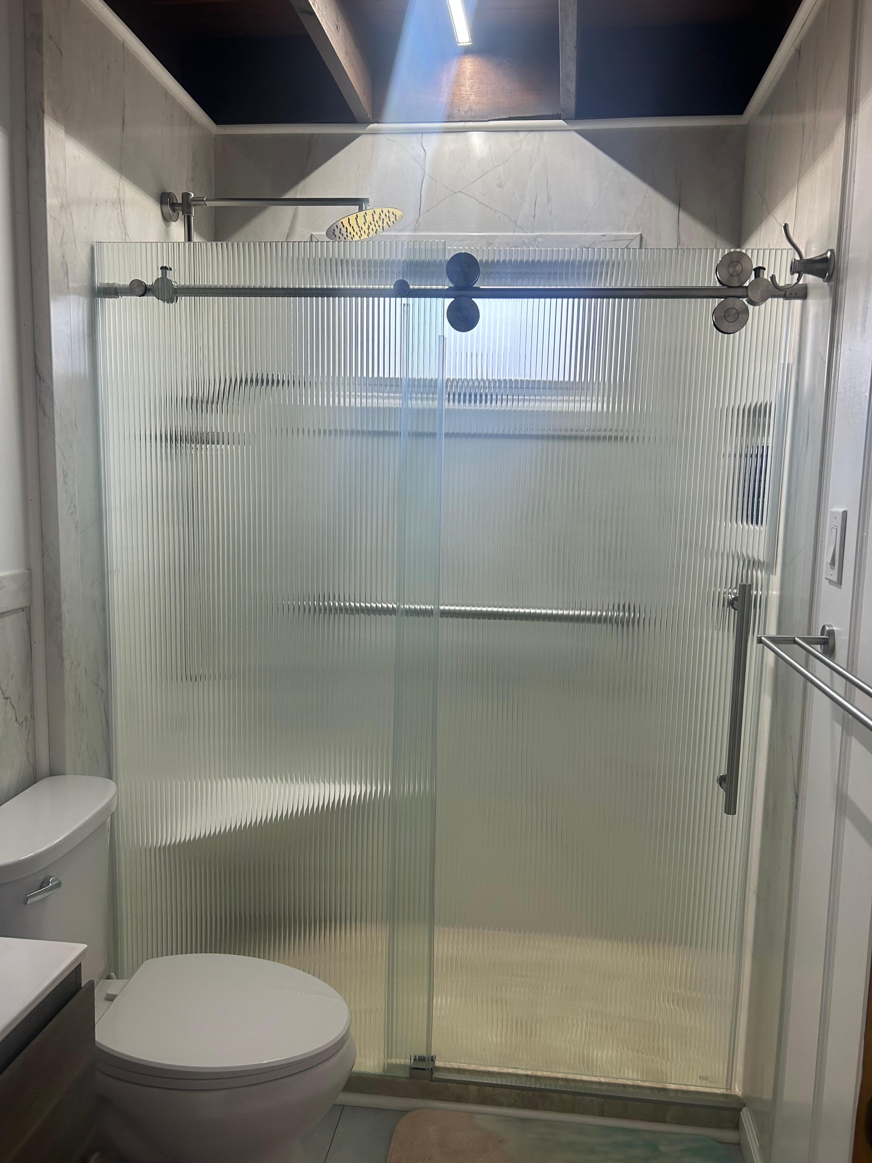 Love the new large shower! 