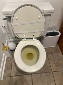 Bathrooms not cleaned.