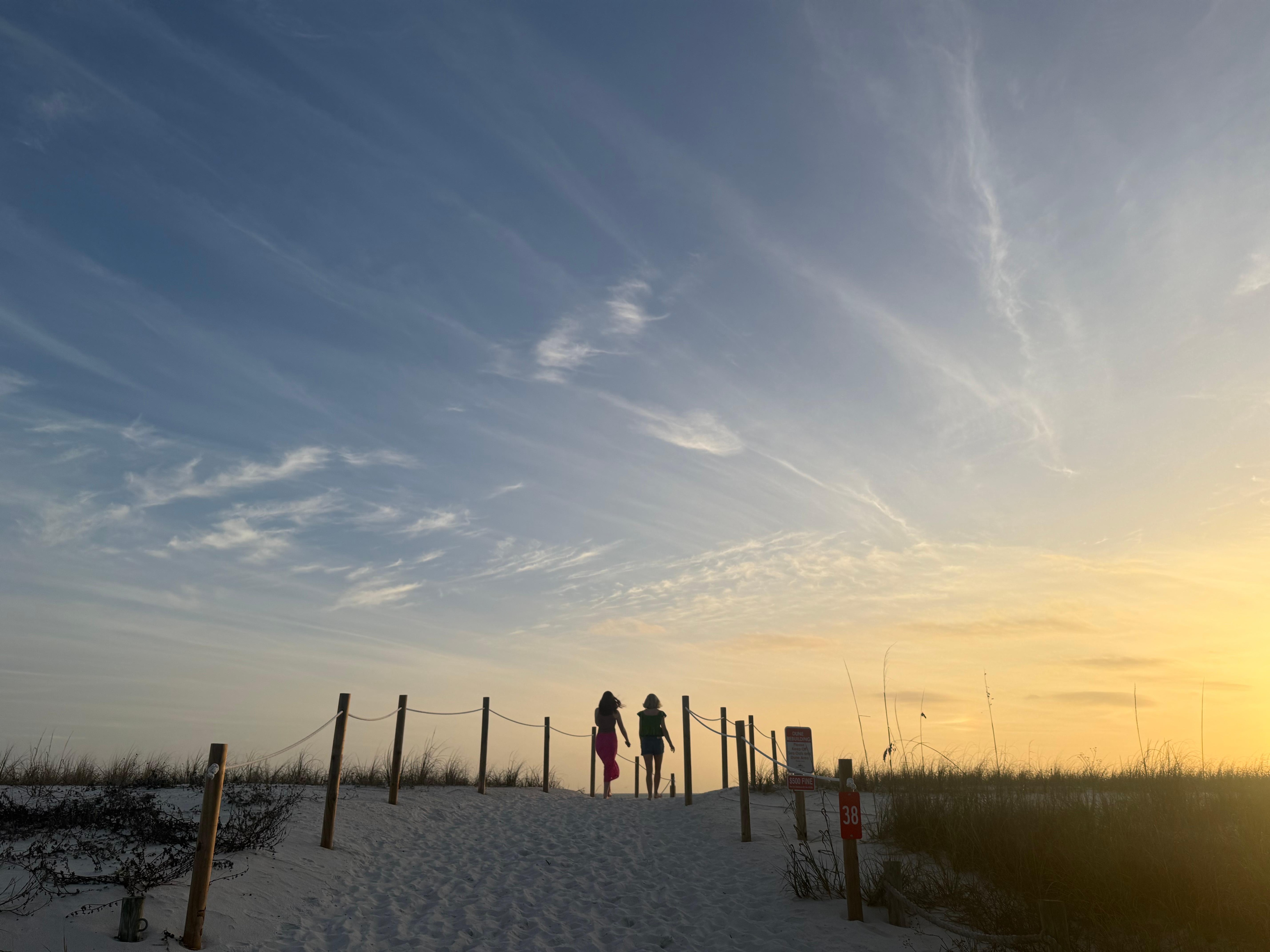 Heading out to take sunset pics our last evening there.  
