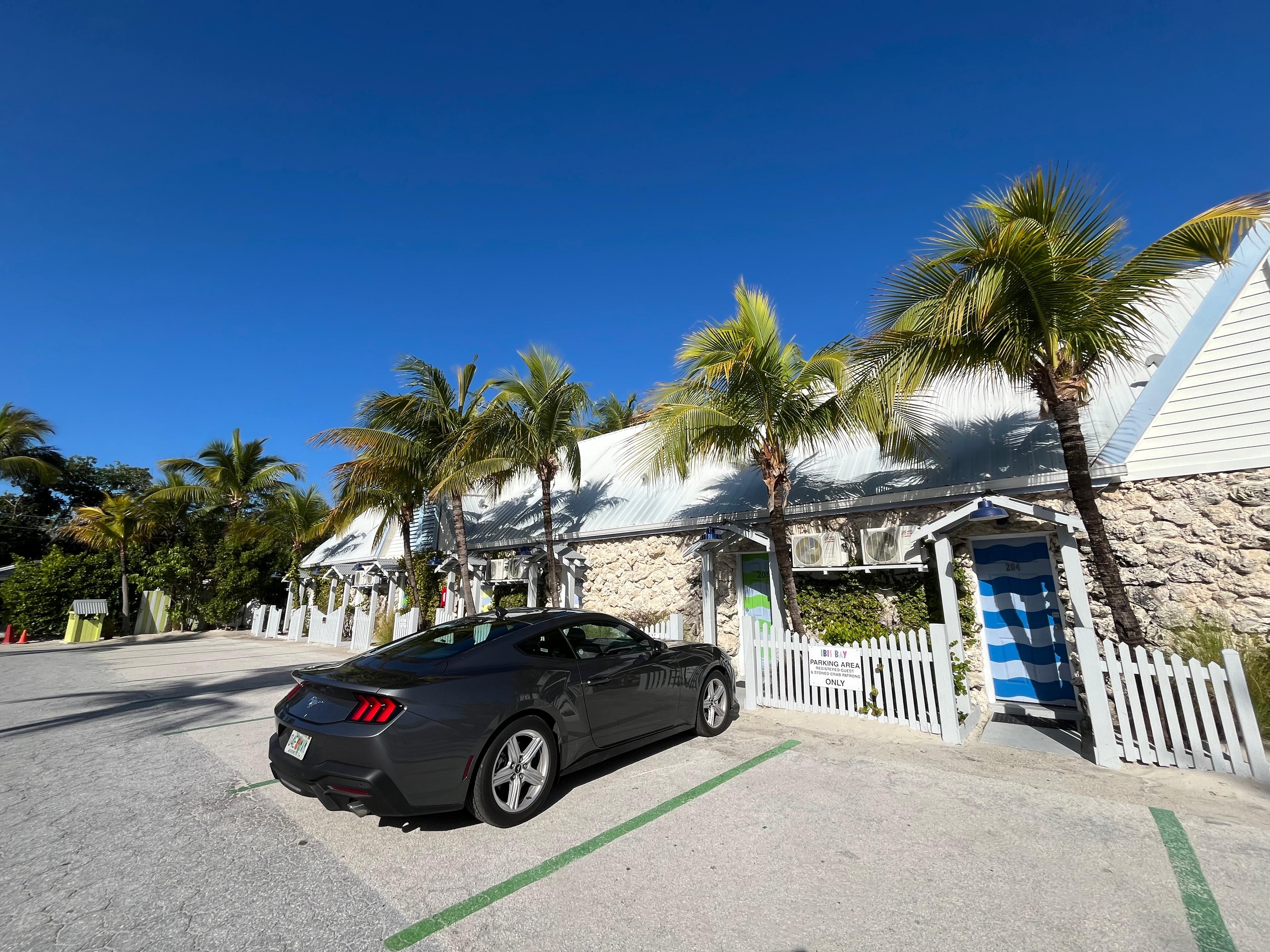 Backside of the rooms with direct beach access 
