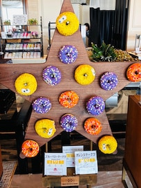 朝食バイキングの可愛いドーナツ