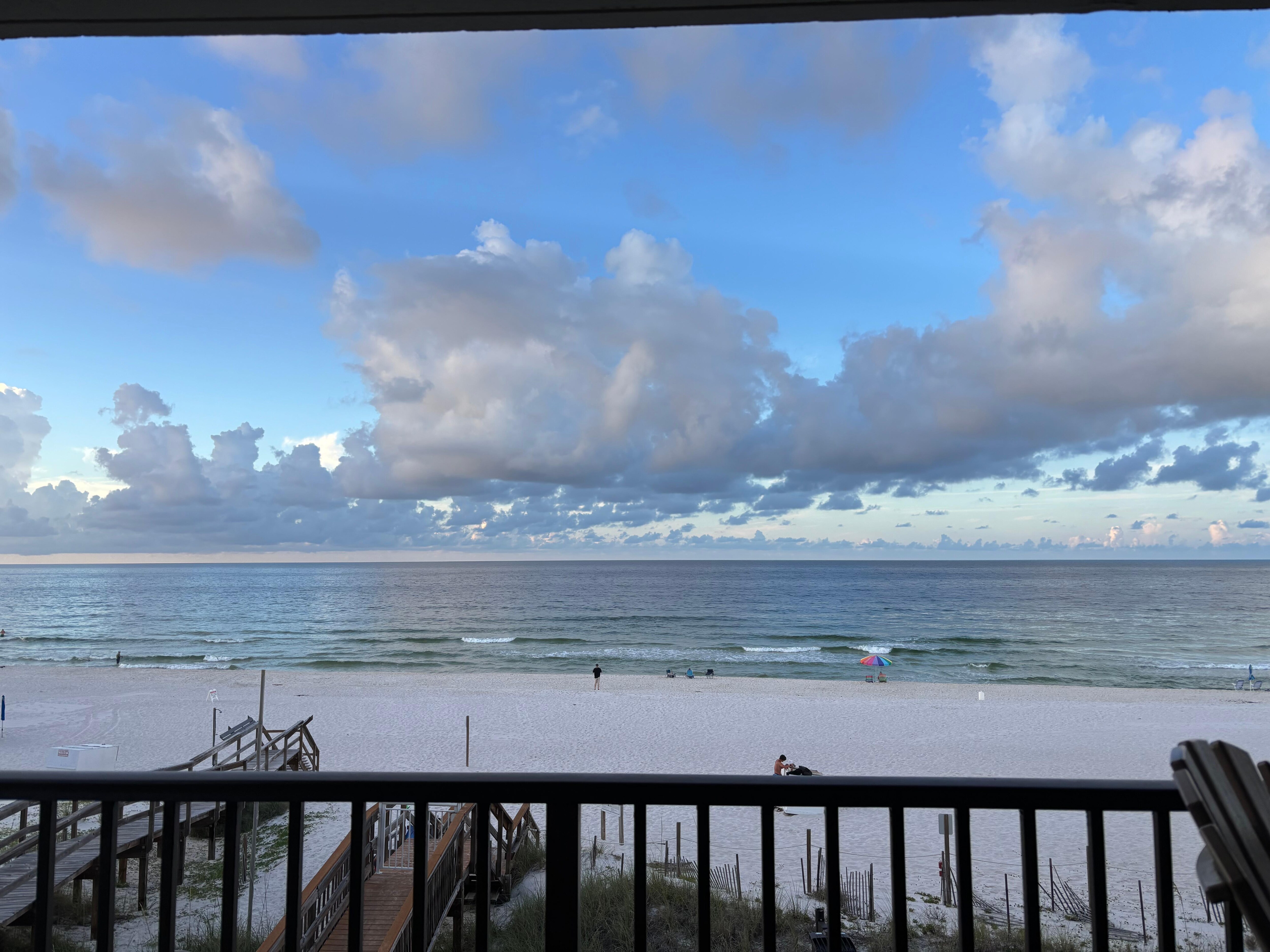 I was sitting on the balcony when I took this. 