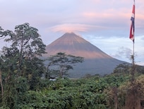Volcano evening view