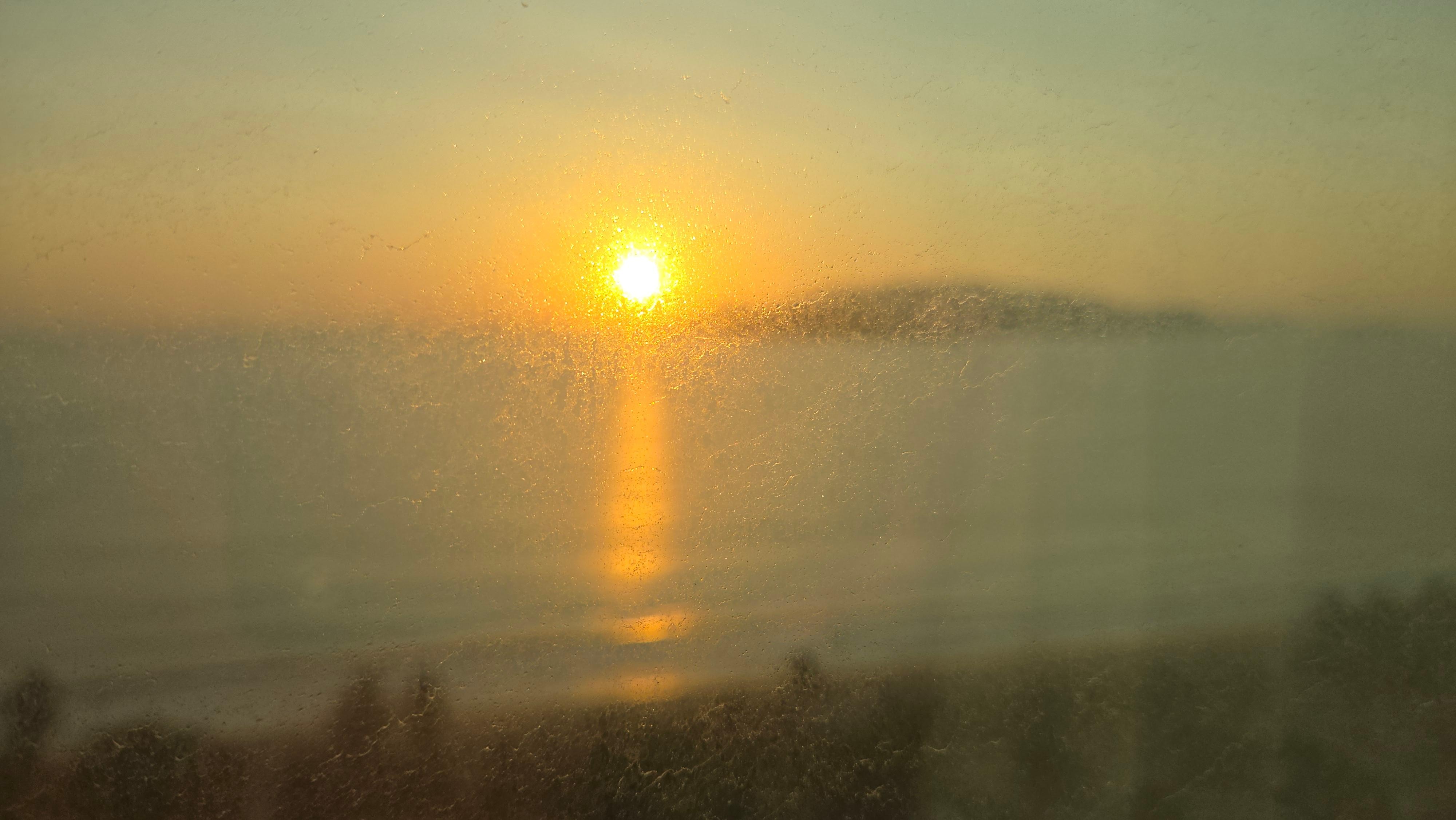 This is how dirty the window was