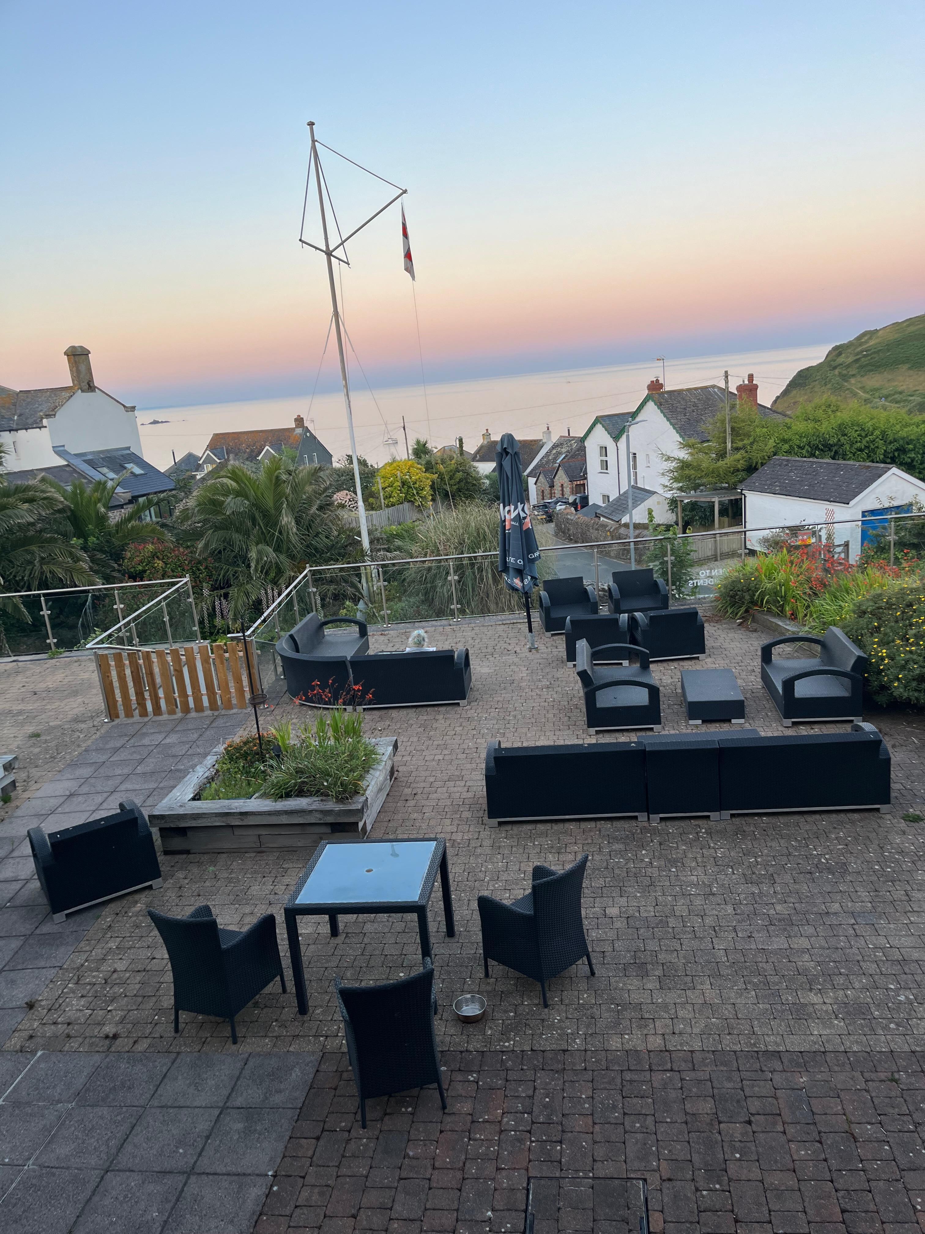 Outside seating area