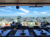 Rooftop restaurant and bar on the 12th floor