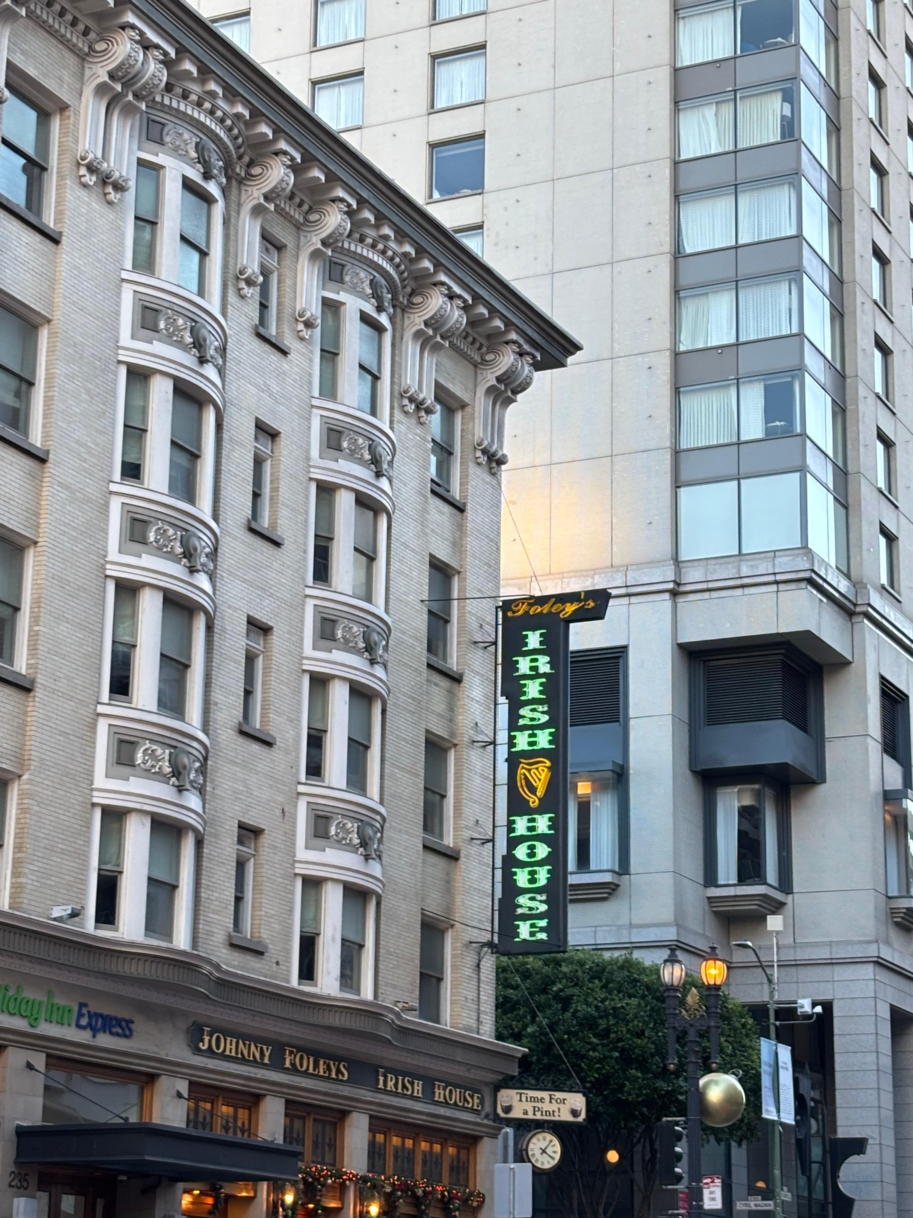 Johnny Foleys restaurant next to the Handlery