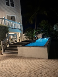 Perfect pool for an evening dip.