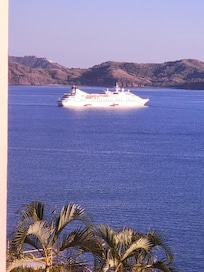 View from balcony - cruise ship