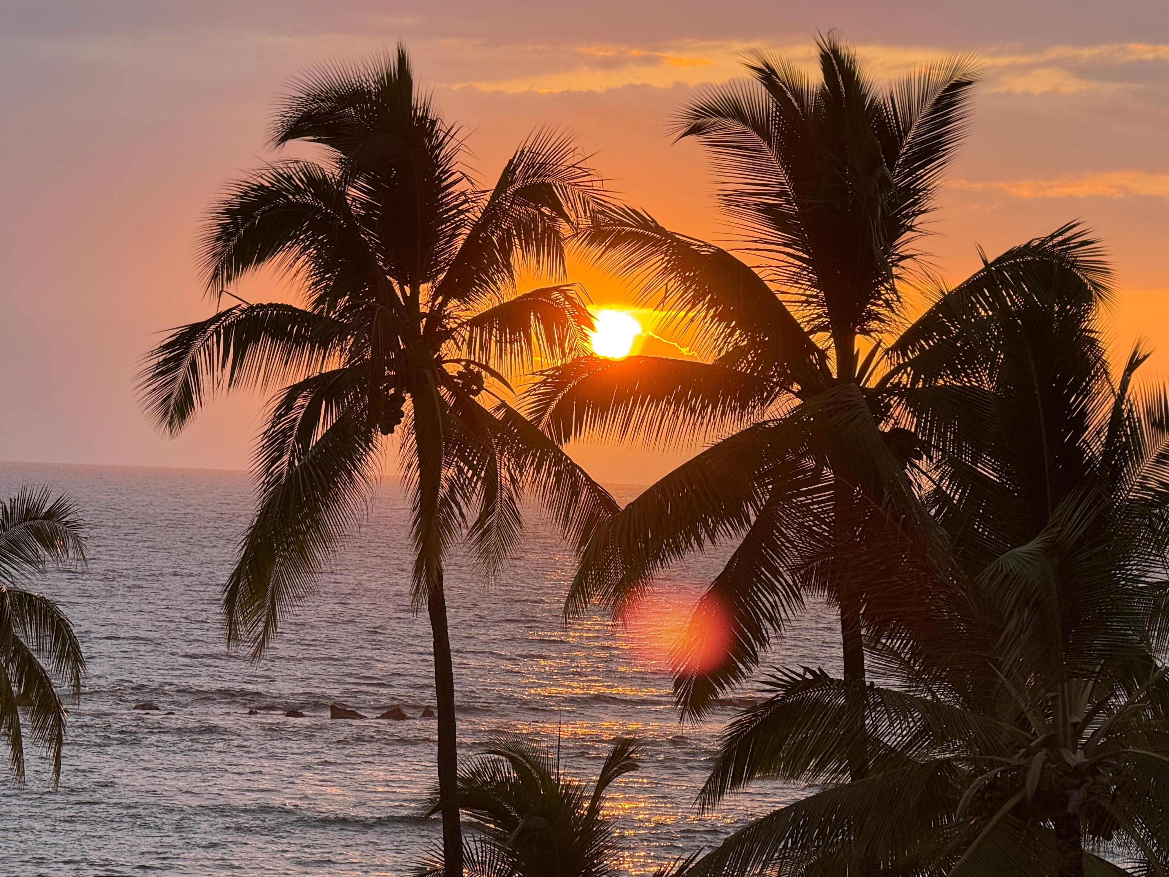 Beautiful sunsets from the Lanai