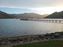 Swam from the long wharf every day.