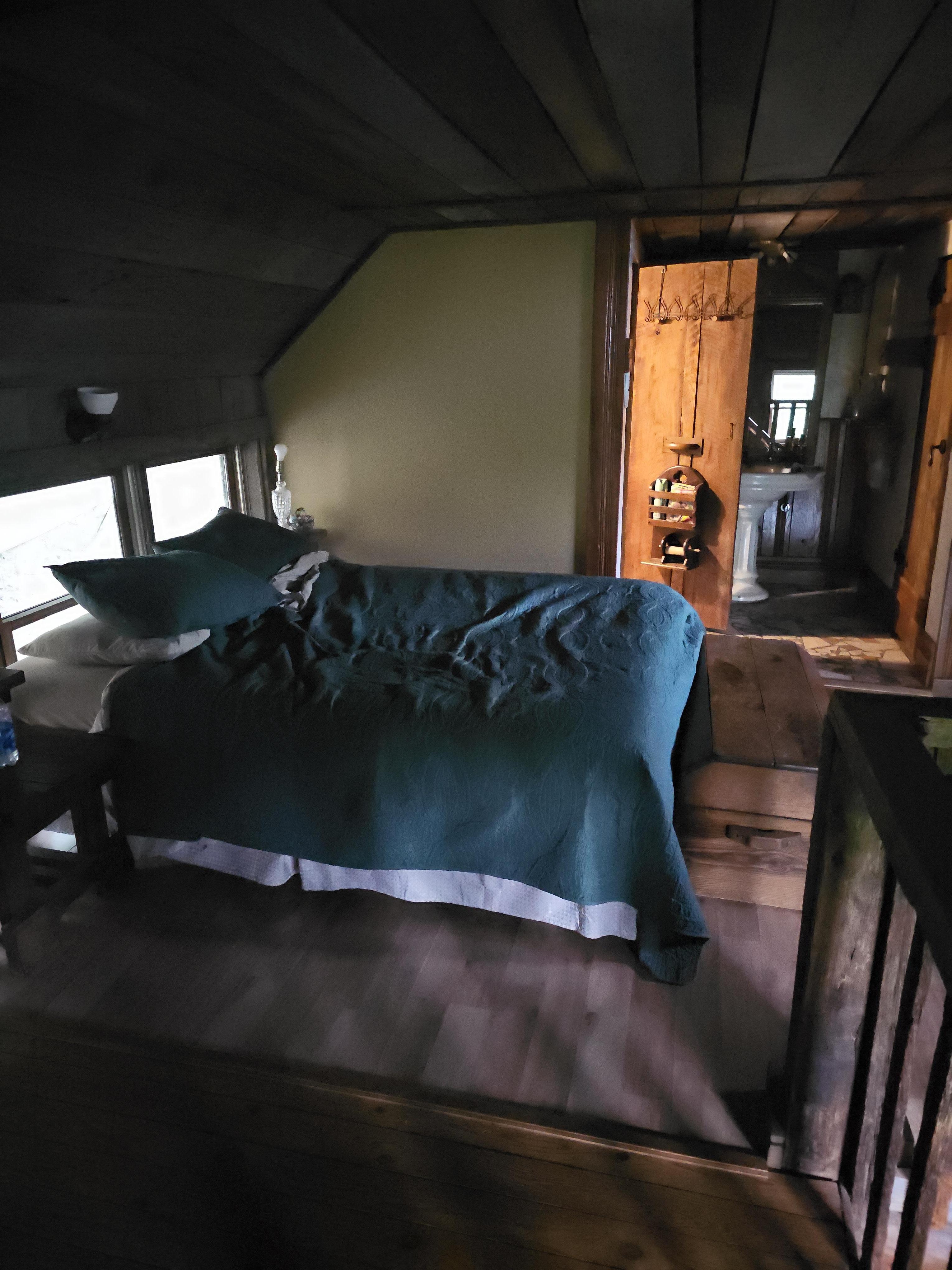 Good firm bed upstairs 