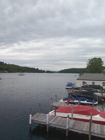 Over the lake, shot from the pier.
