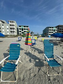 Chairs provided by the owners.