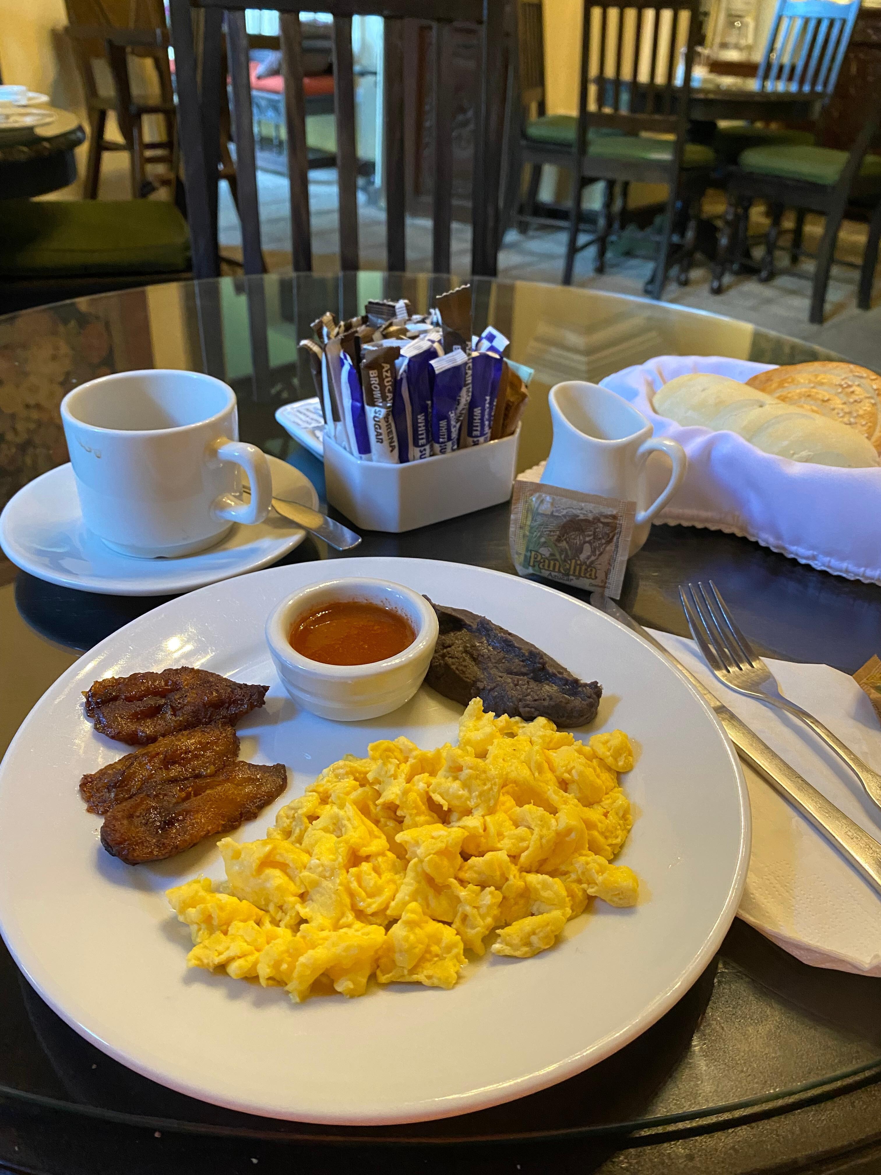 One of the breakfast options. Very tasty food. 