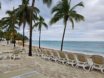 Large flat beach area