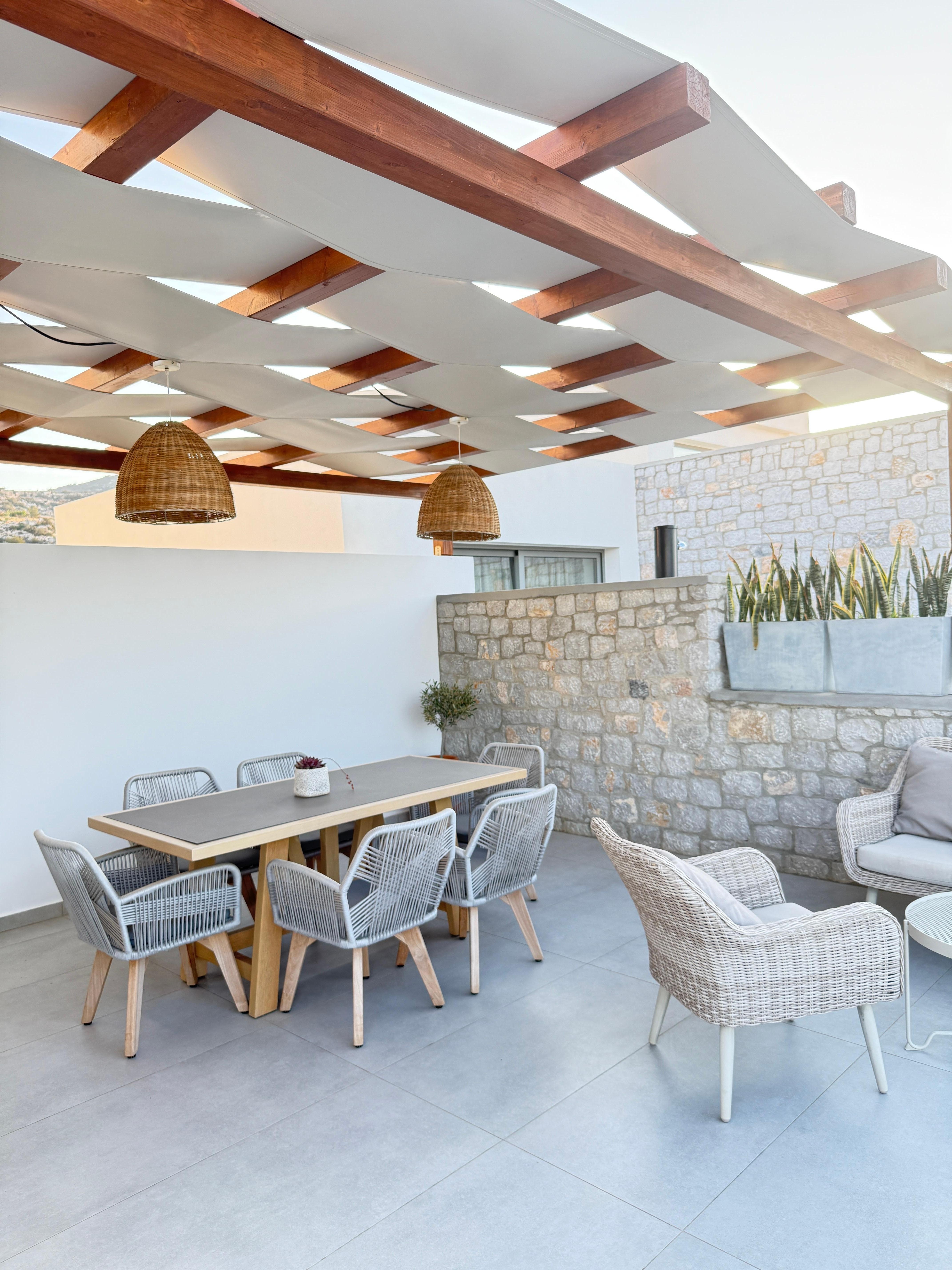 Outside covered patio