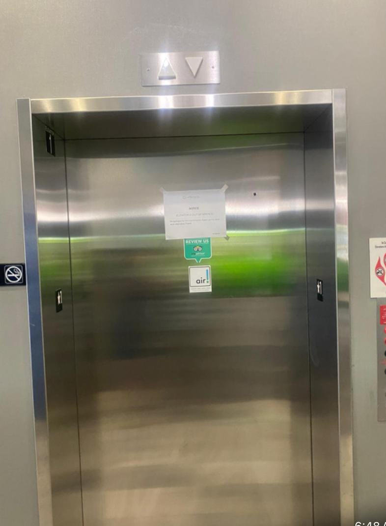 Elevator not working 