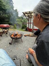 Roasting s’mores