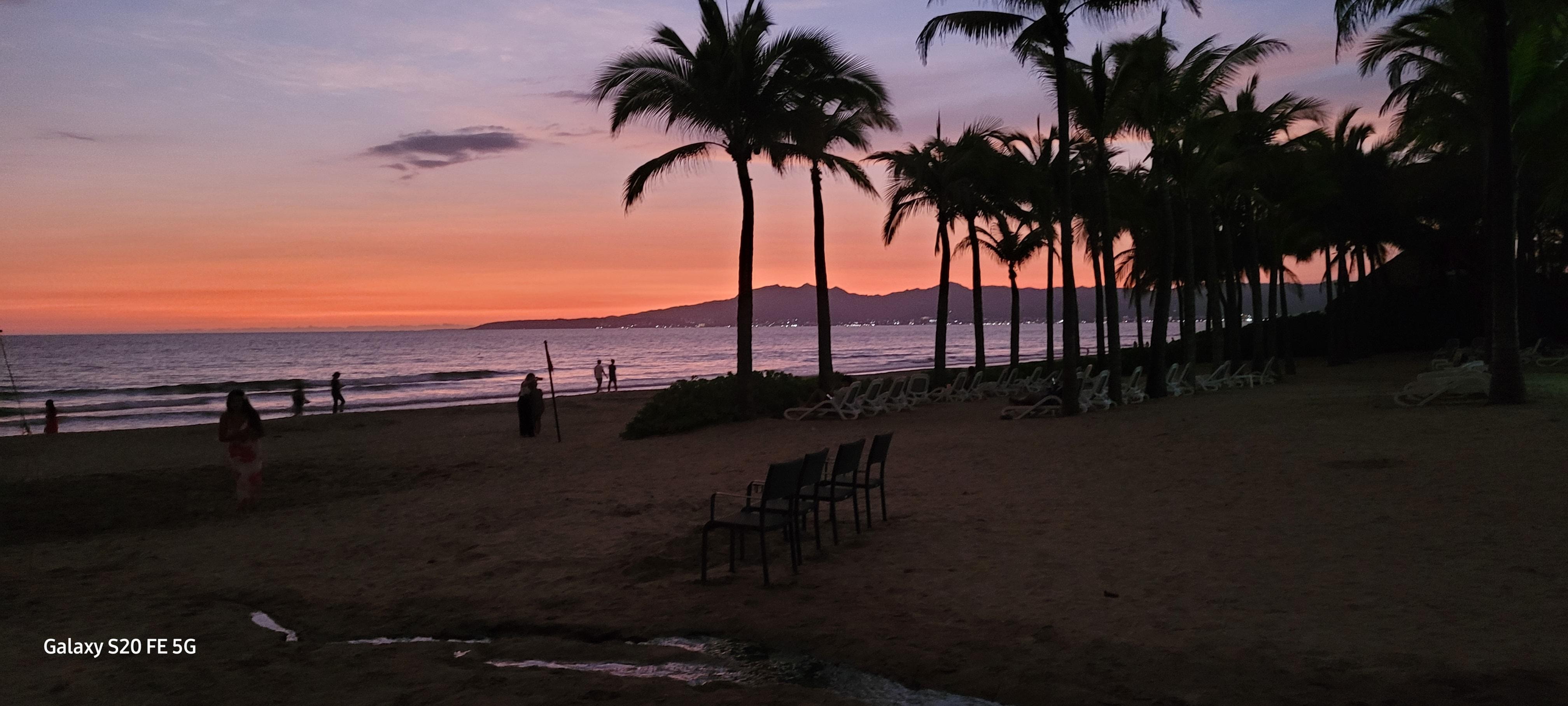 Sunset on the beach