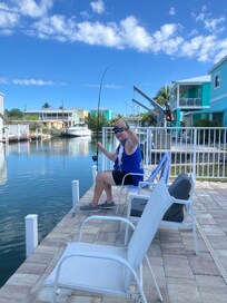 Fishing off the back