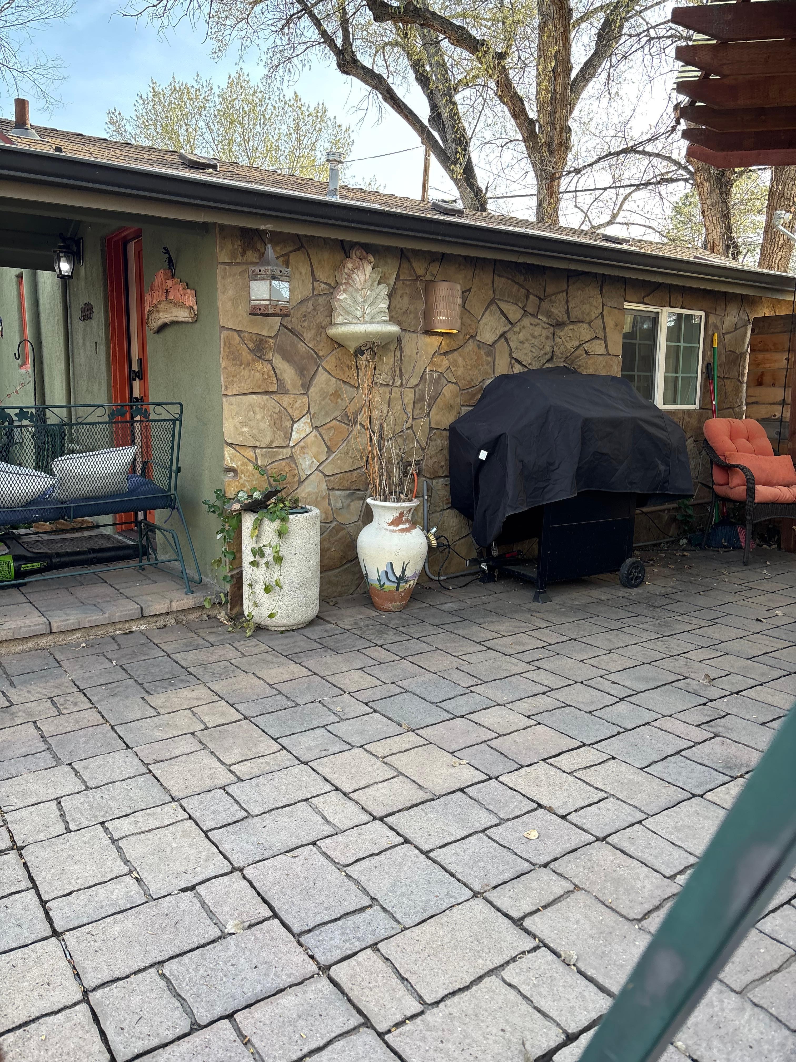 Outside patio was lovely ! 