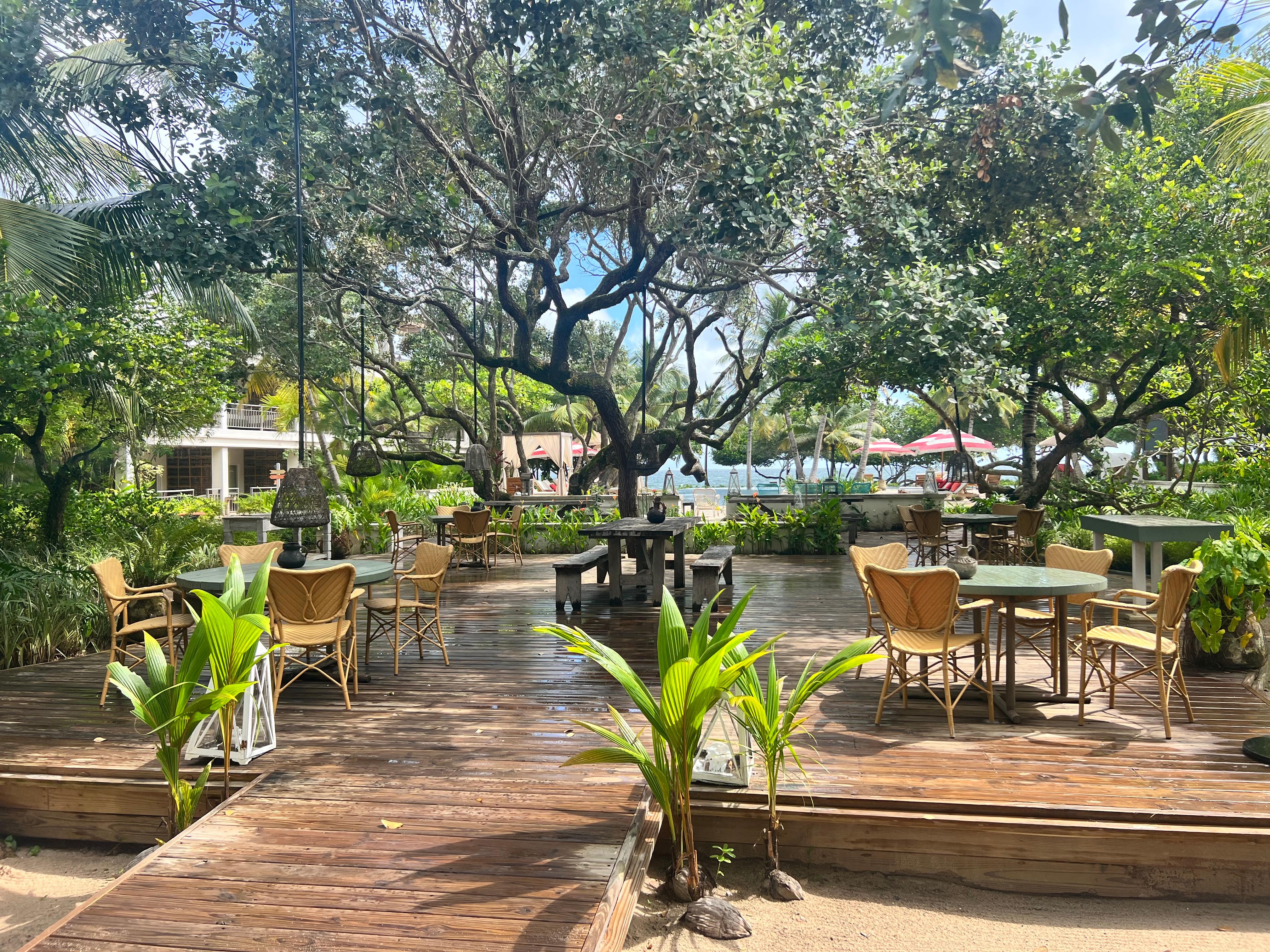 Outdoor dining area 