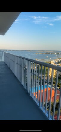 Bay view from side of balcony
