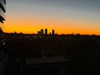 Sunset view from the deck