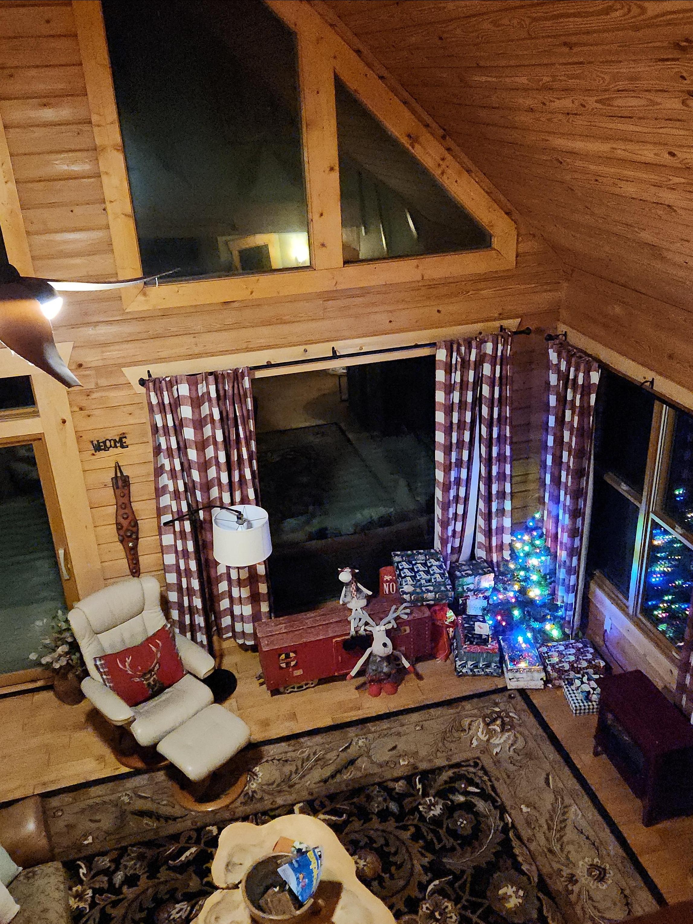 View from primary bedroom loft