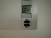 This was the temperature after the AC was on for several hours