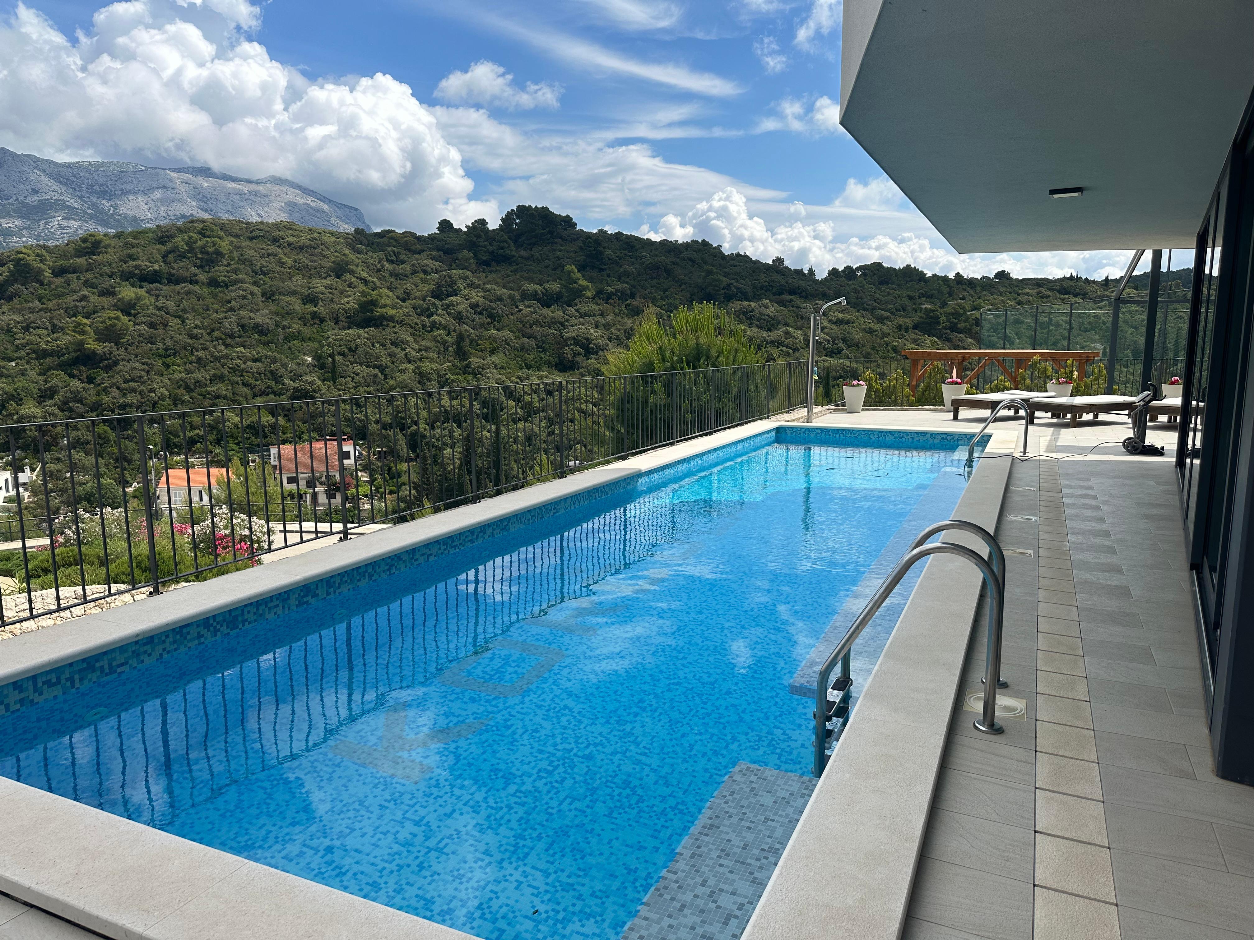 Pool at reception area